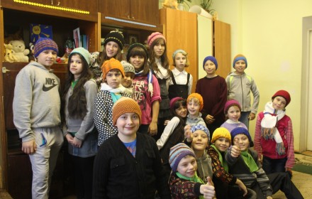 die Kinder des Kinderheimes von Opochka