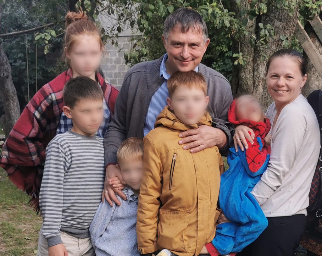 Famille dans le besoin Ukraine