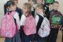 110 neue Schultaschen für bedürftige russische Kinder